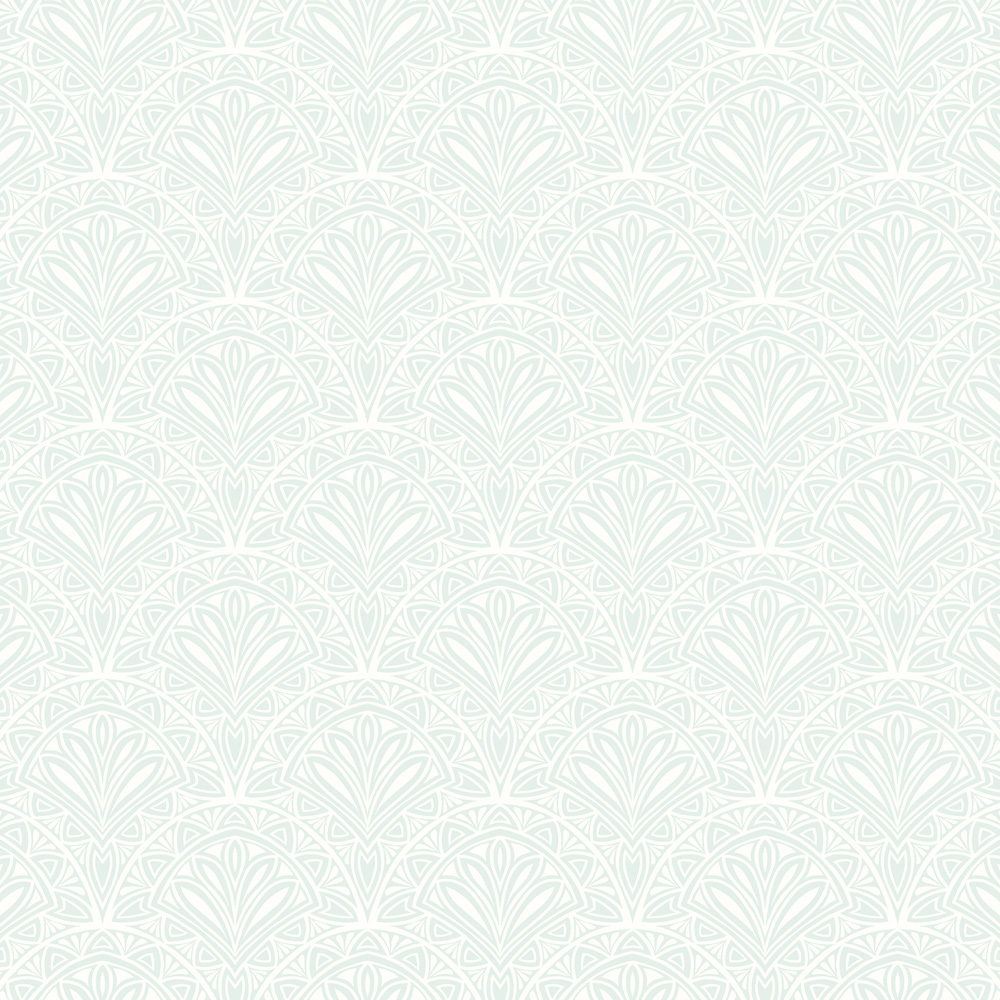 Hoopla Walls Elegance Ditsy Deco Fan Sky Wallpaper Image 1