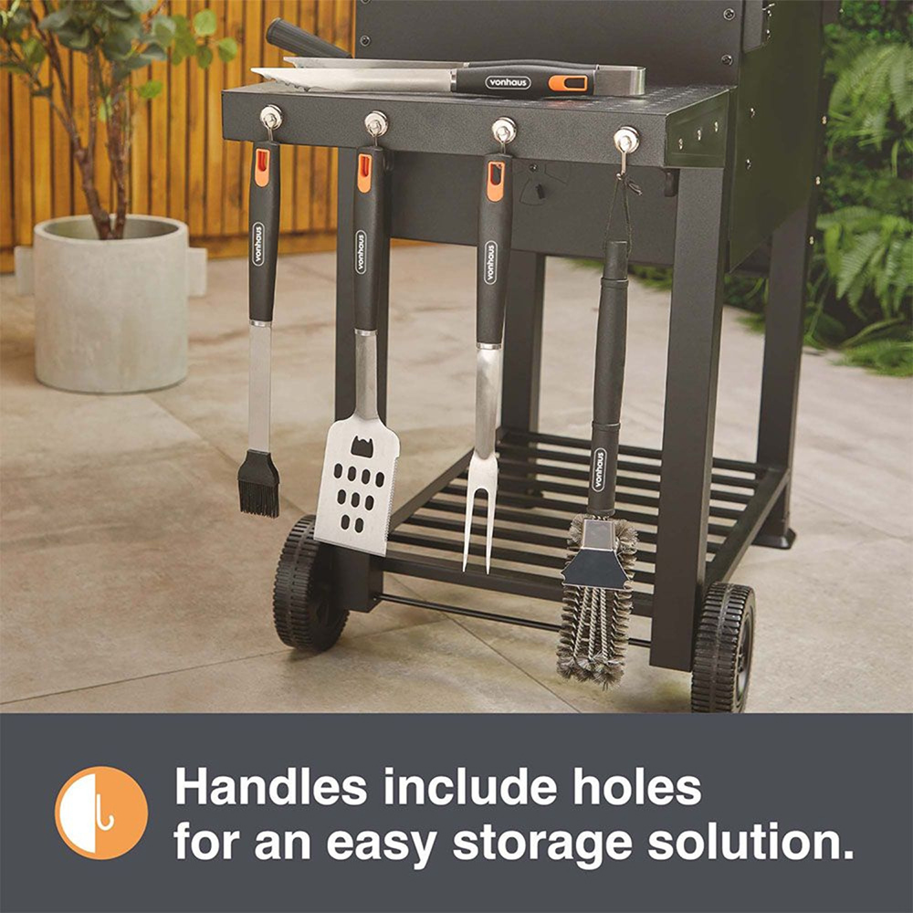 VonHaus 5 Piece BBQ Tool Set with Bag Image 4