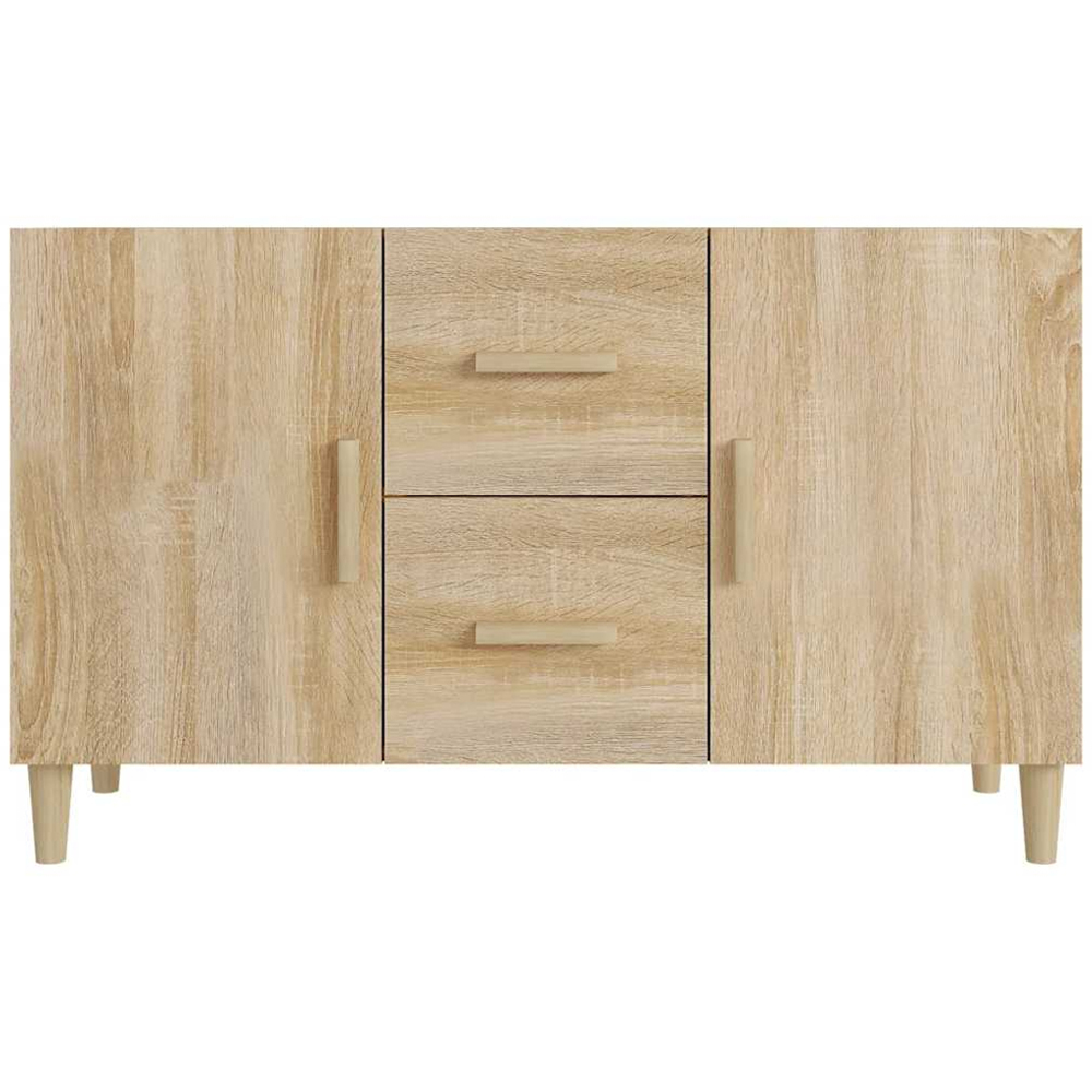 vidaXL 2 Door 2 Drawer Sonoma Oak Sideboard Image 3