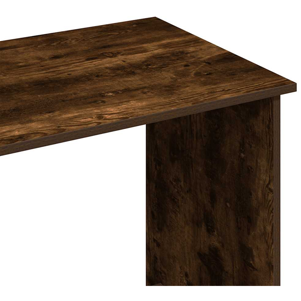 vidaXL Computer Desk Smoked Oak Image 6