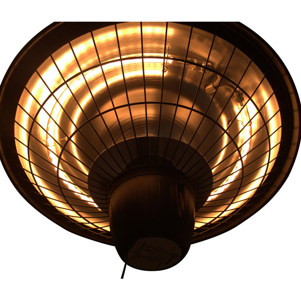 Outsunny Black Ceiling Mounted Halogen Electric Heater 2100W Image 3