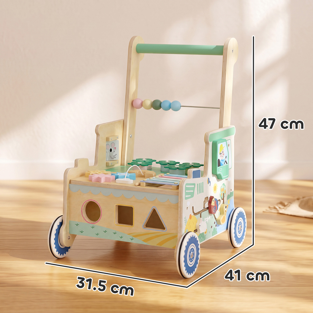 AIYAPLAY Wooden Push Along Baby Walker Image 8