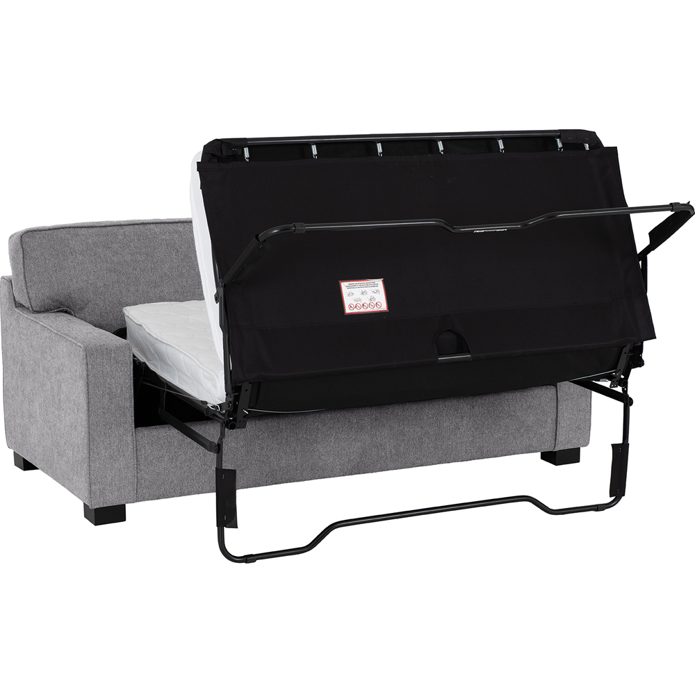 Seconique Eton 2 Seater Light Grey Fabric Sofa Bed Image 5