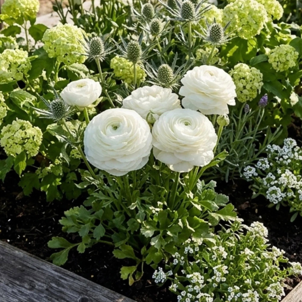 Thompson and Morgan Ranunculus White Autumn Planting Bulb 32 Pack Image 2