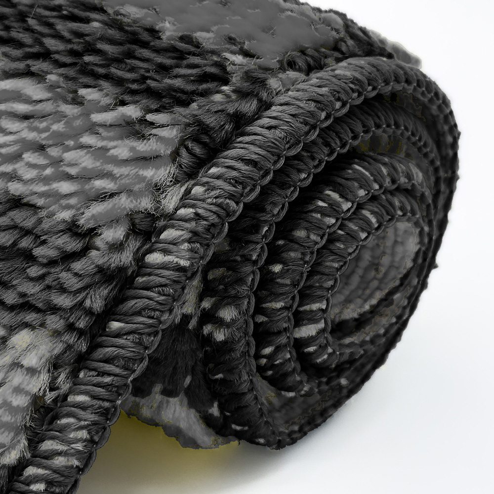 Velosso Chevron Stripe Charcoal Bath Mat Set Image 4