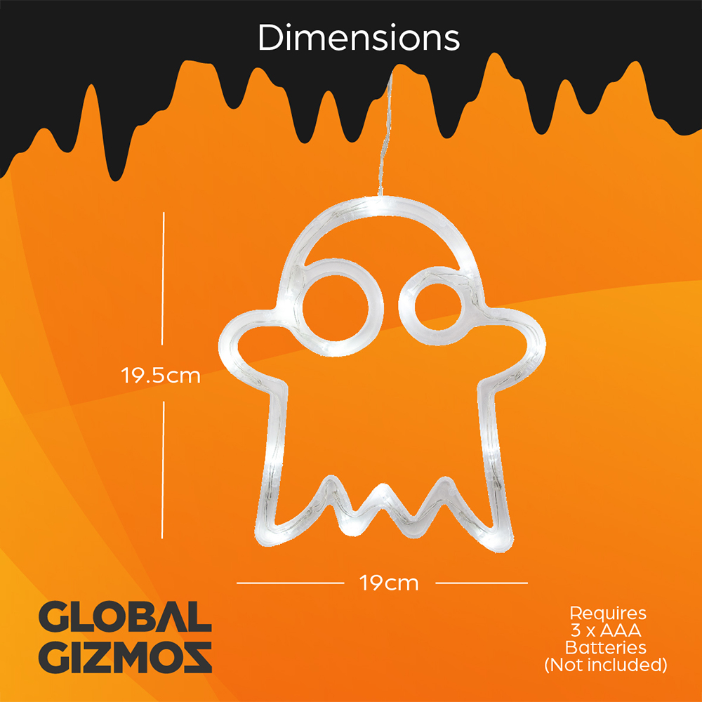 Global Gizmos Ghost and Bat Window Lights 2 Pack Image 9