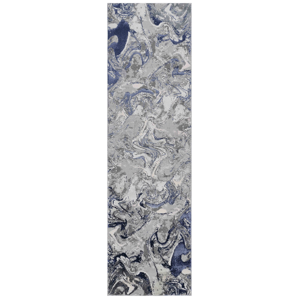 Desire Rugs Solarius Navy Living Room Abstract Area Rug 60 x 220m Image 1