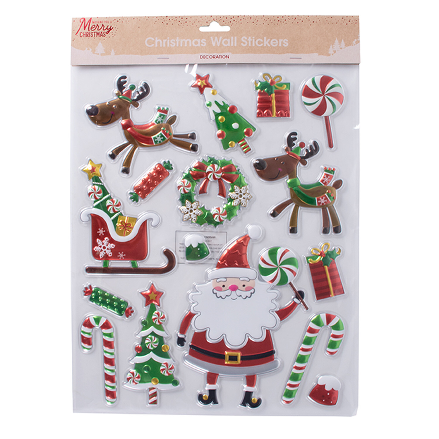 Pack of Christmas Wall Stickers Image 1