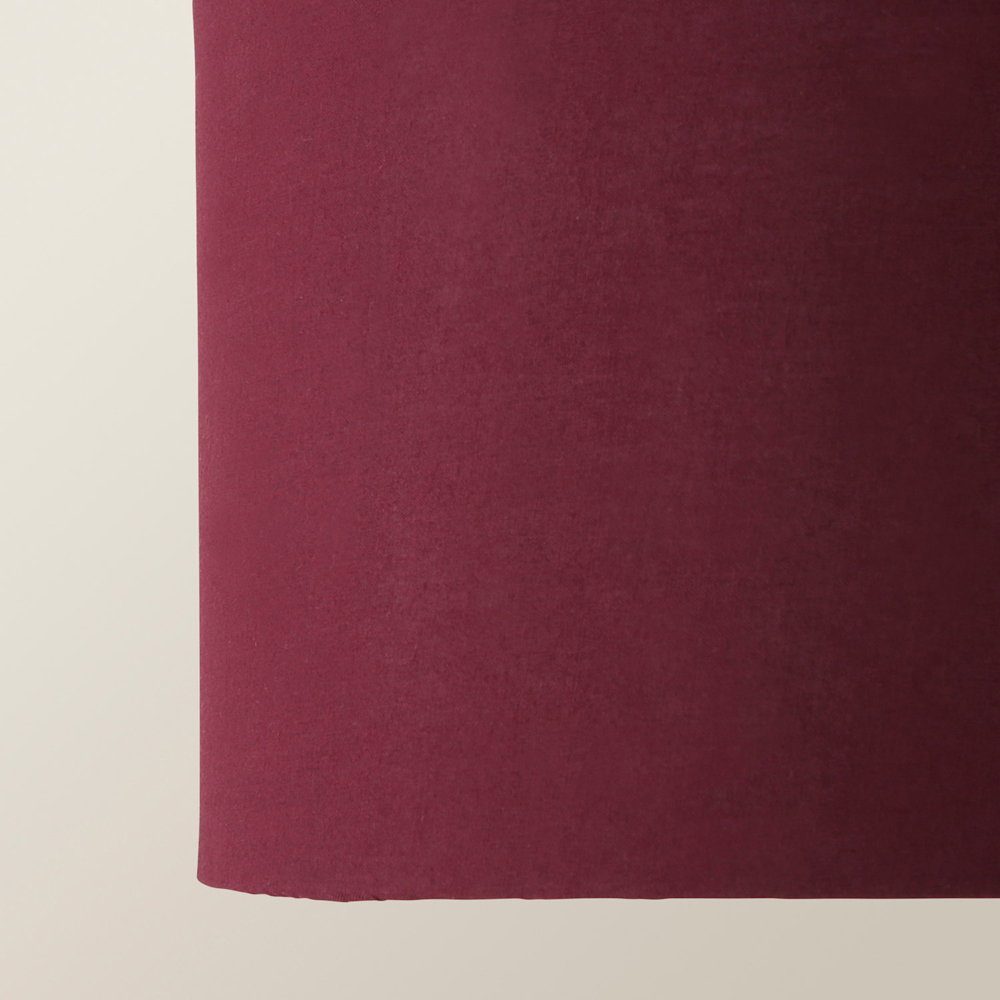 ValueLights Reni Plum Fabric Small Drum Ceiling Lamp Shade Image 4