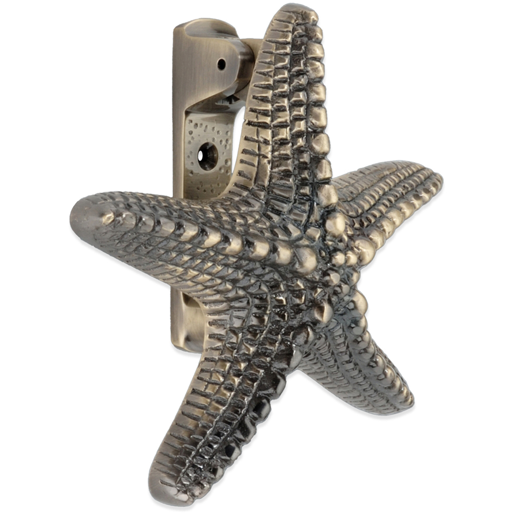 Spira Brass Antique Brass Starfish Door Knocker Image 1