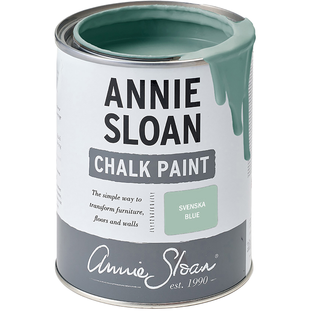 Annie Sloan Svenska Blue Matt Chalk Paint 1L Image 2