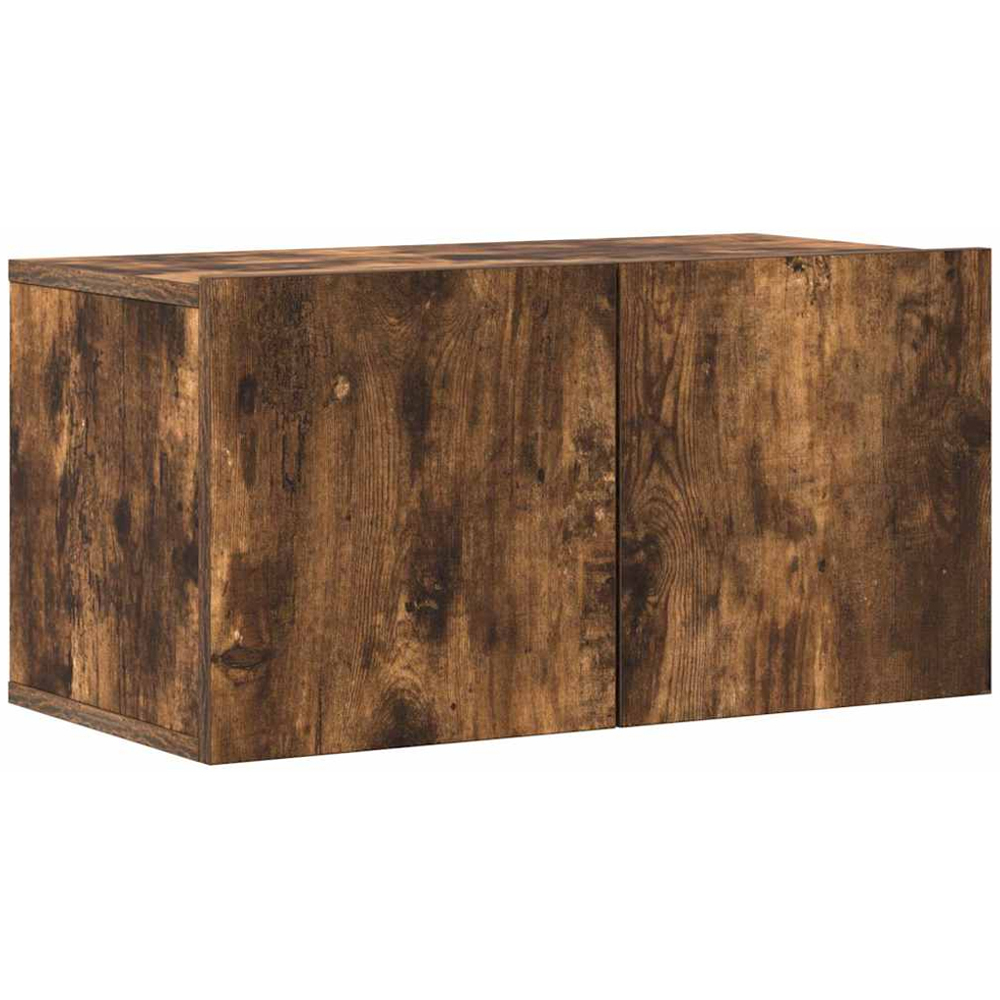 vidaXL 7 Door Smoked Oak Wall Mounted TV Cabinet 4 Piece Image 9