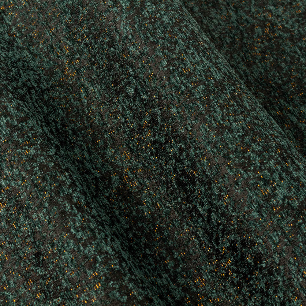 Paoletti Galaxy Emerald Chenille Eyelet Curtain 137 x 229cm Image 5