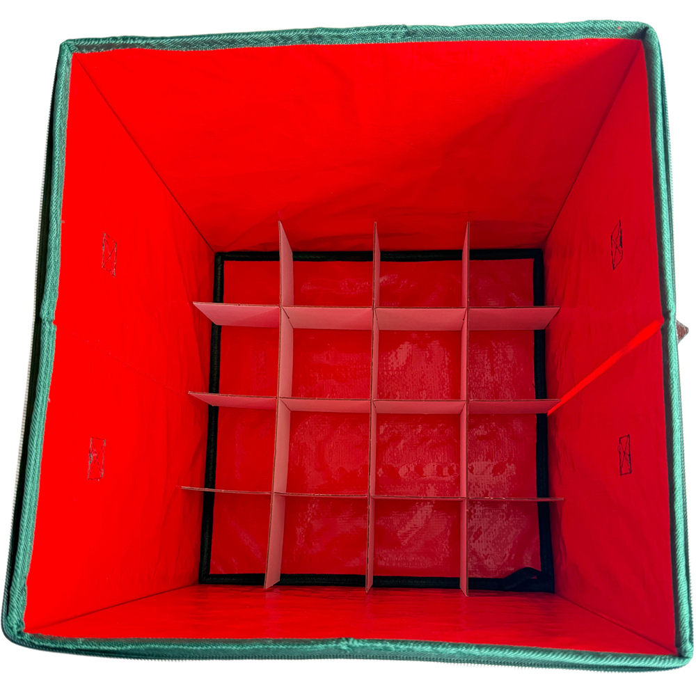 64 Bauble Storage Box Red Image 3