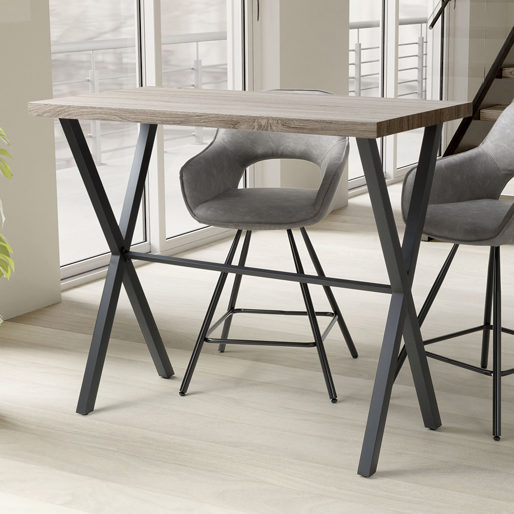 Brevik Breakfast Bar Table Antique Pine Effect Image 1