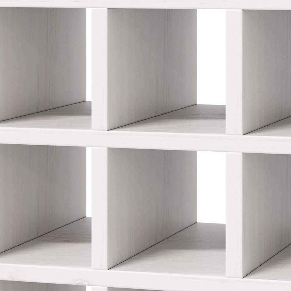 vidaXL 25 Bottle White Freestanding Wine Rack Set of 2 Image 8