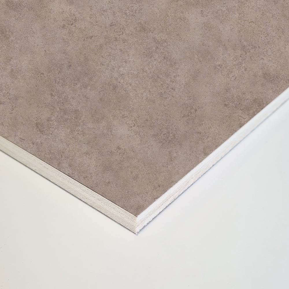 Wetwall Mermaid 2420 x 585mm Greige Stone Tongue and Groove Plywood Shower Wall Panel Image 3
