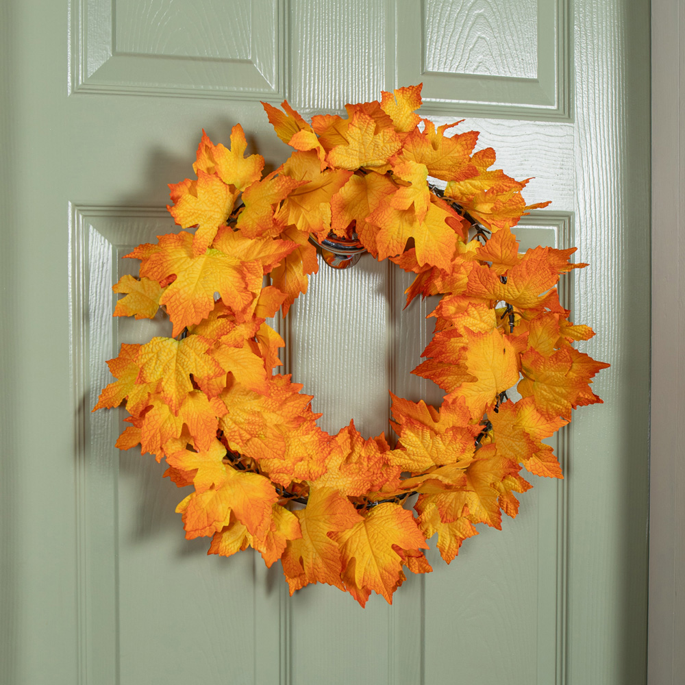 Samuel Alexander Faux Bright Autumn Wreath 50cm Image 3