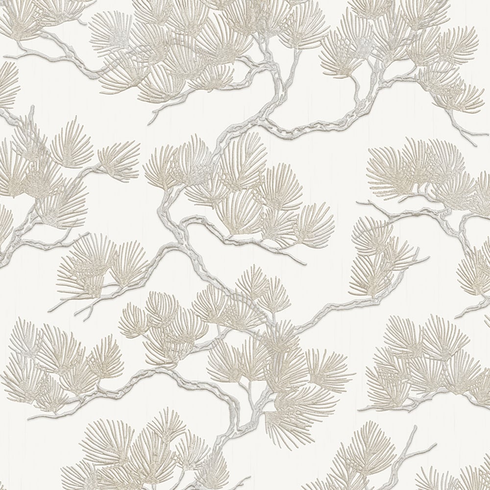 Design ID Pine Tree Beige Wallpaper Image 1