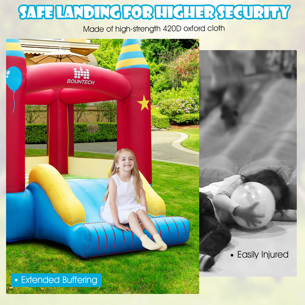 Costway Inflatable Bounce Castle with Stakes without Blower Image 6