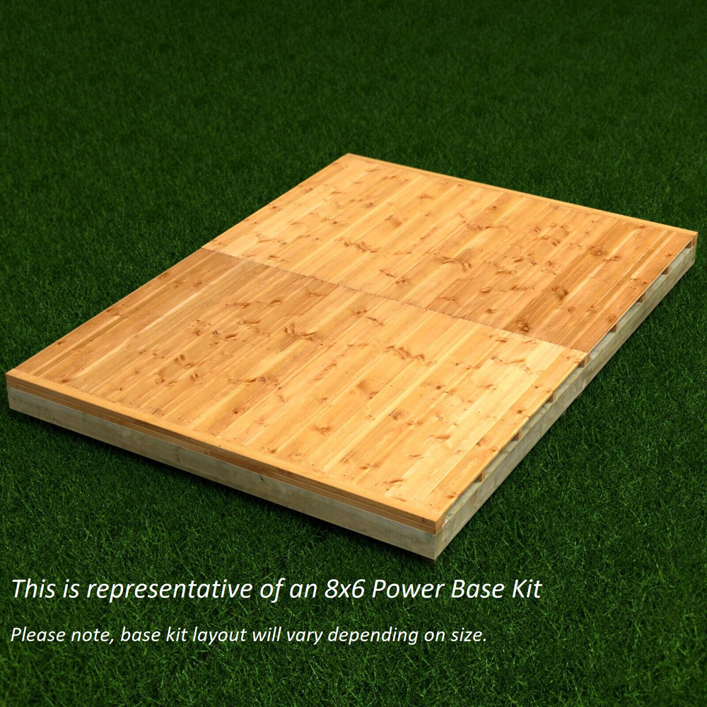 Power Sheds 8 x 8ft Timber Shed Base Image 3