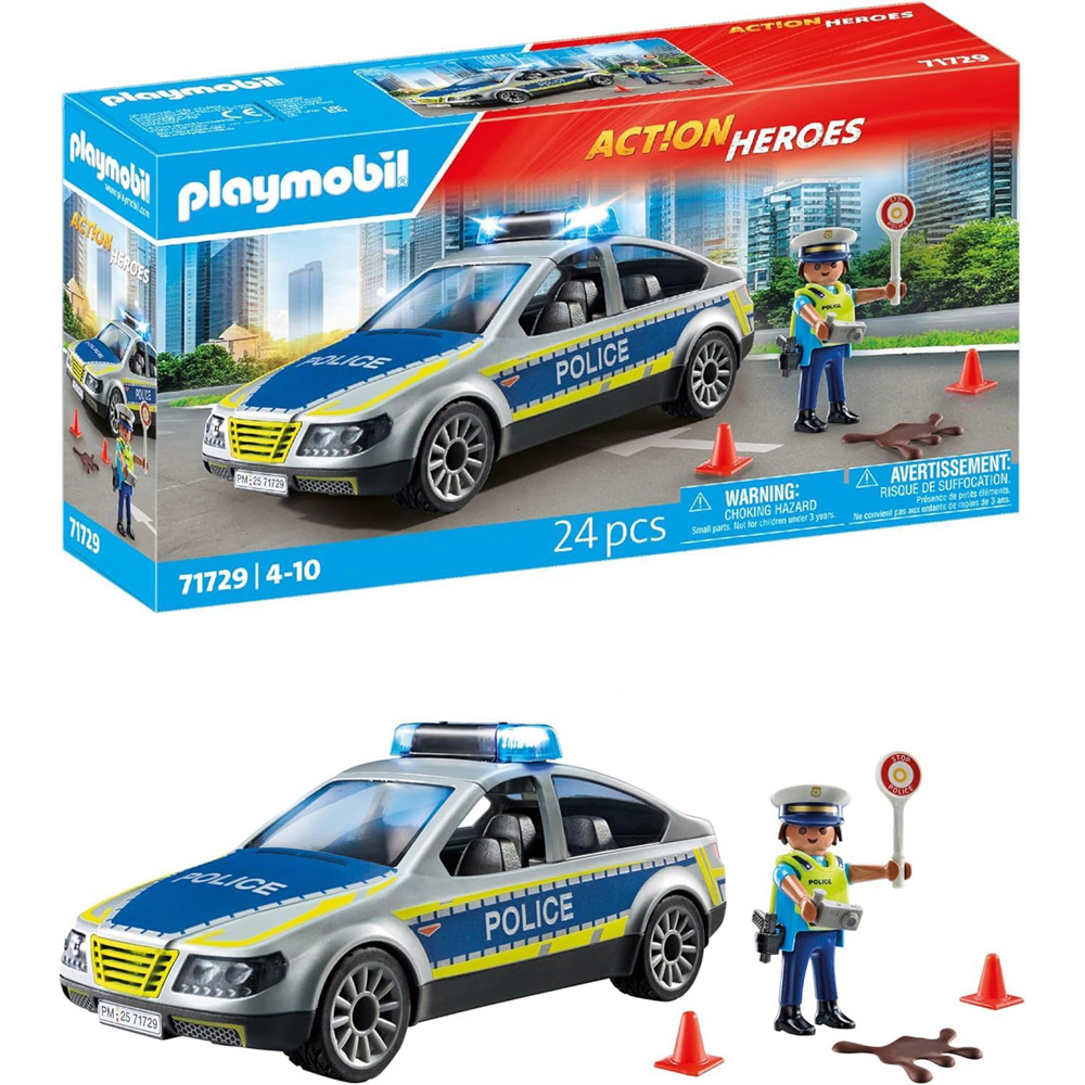 Playmobil Action Heroes Police Patrol Car Playset Image 3