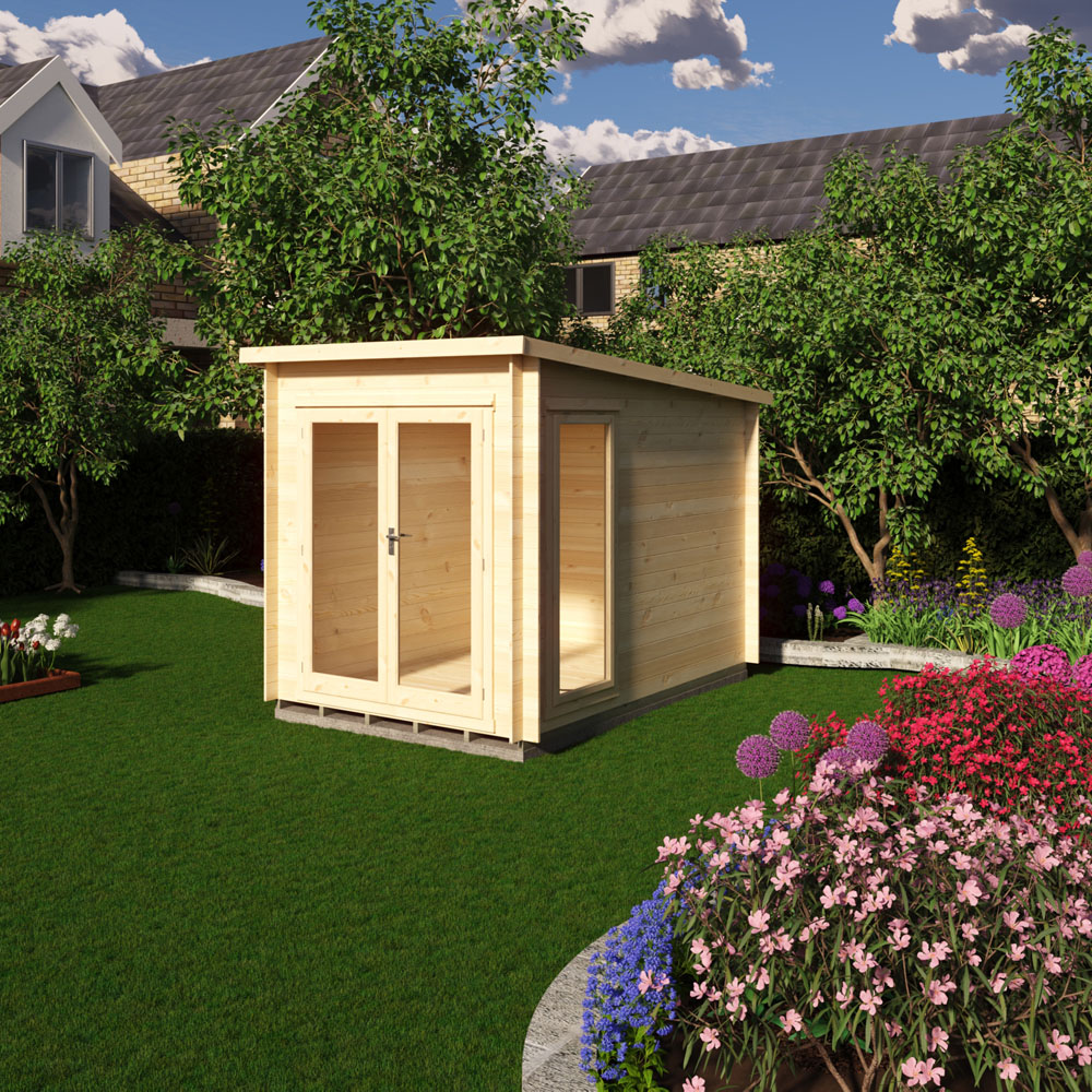 Shire Tilney 7 x 10ft Pent Garden Log Cabin Image 2