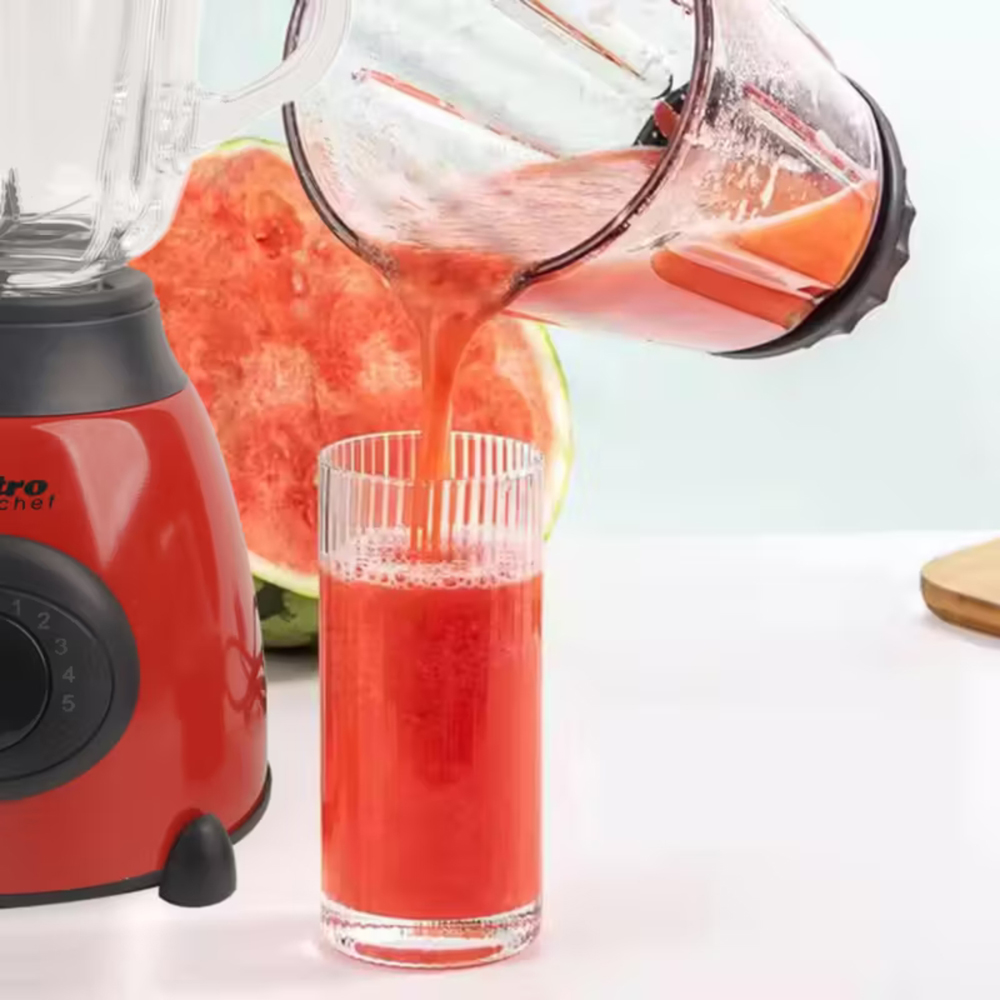 Alivio Bistro Chef 2-in-1 Red Mixer Blender 850W Image 5