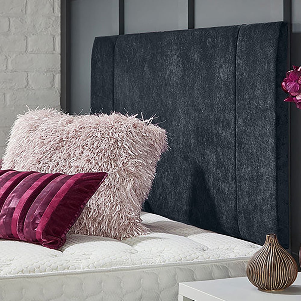 Eleganza Home Charles King Size Charcoal Naples Strutted Headboard Image 1