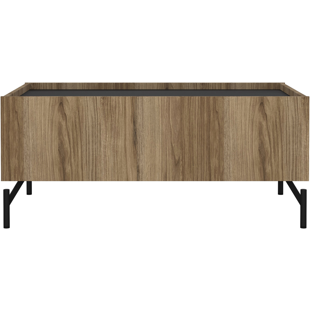 Furniture To Go Kendall 2 Drawers Oak and Black Coffee Table Image 3