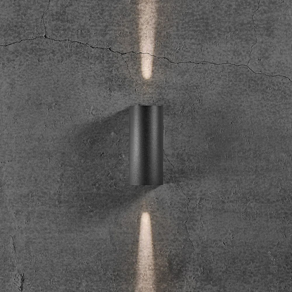 Nordlux Asbol Black Round Wall Light Image 5