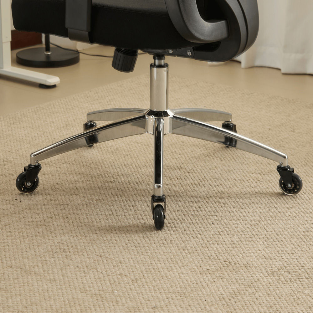 Home Source Lumo Black Ergonomic Mesh Computer Chair with Adjustable Armrest and Headrest Image 6