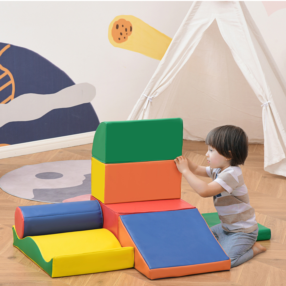 Tommy Toys Kids 7 Piece Soft Puzzle Blocks Play Set Image 2