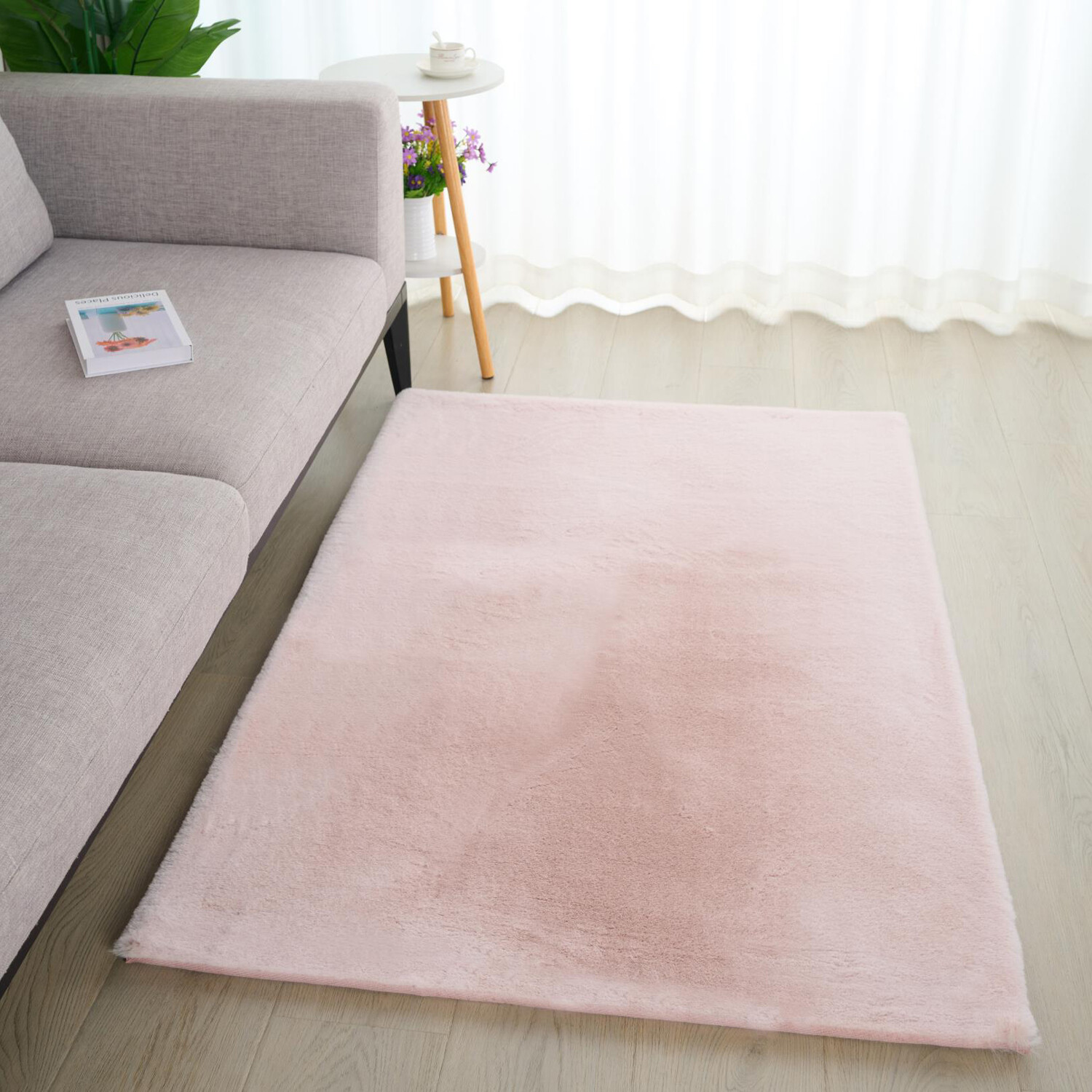 Lux Rabbit Faux Rug Image 3