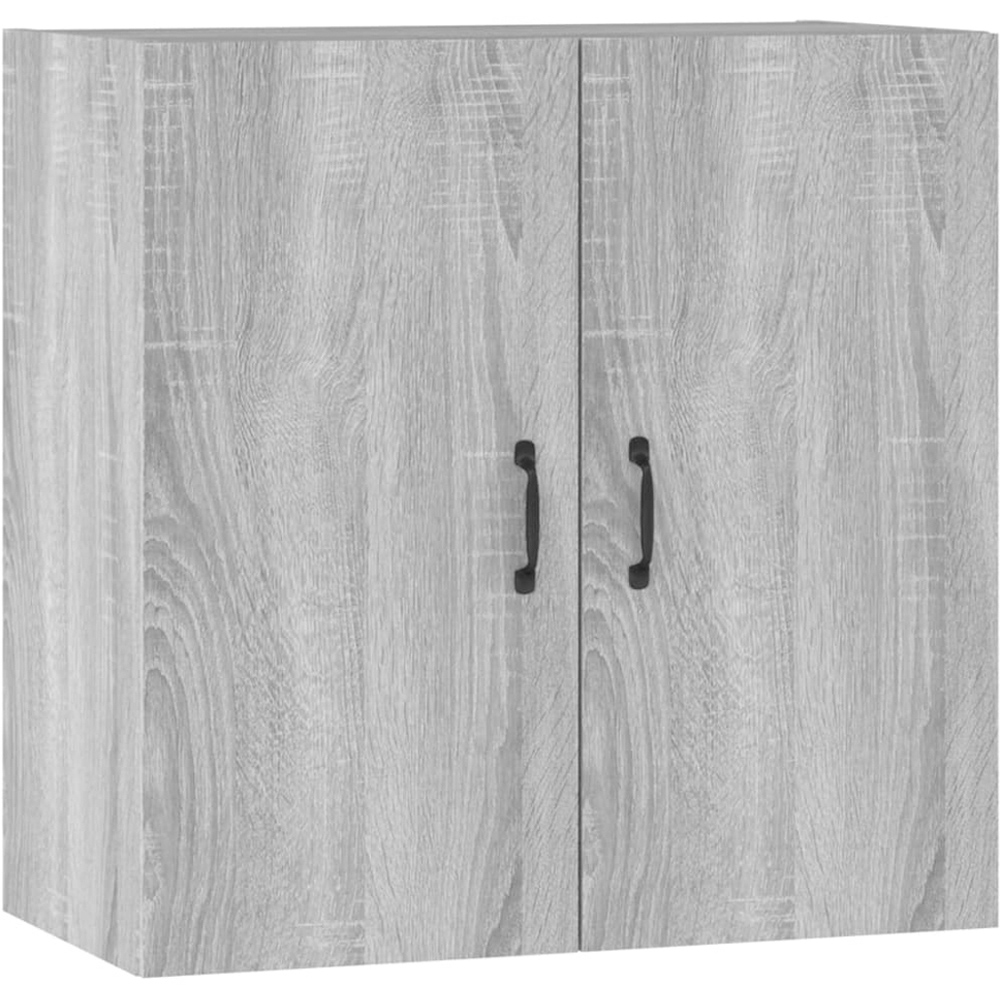 vidaXL 2 Door Grey Sonoma Oak Wall Cabinet Image 2