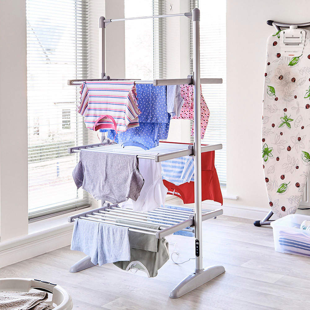 Neo 3 Tier Electric Foldable Indoor Heated Rack Dryer Image 4