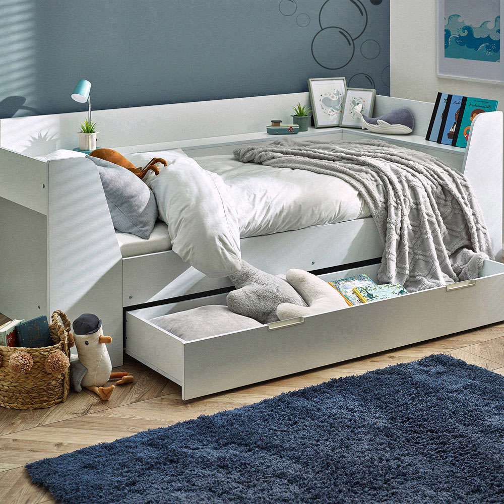 Julian Bowen Cyclone Single All White Day Bed Image 9