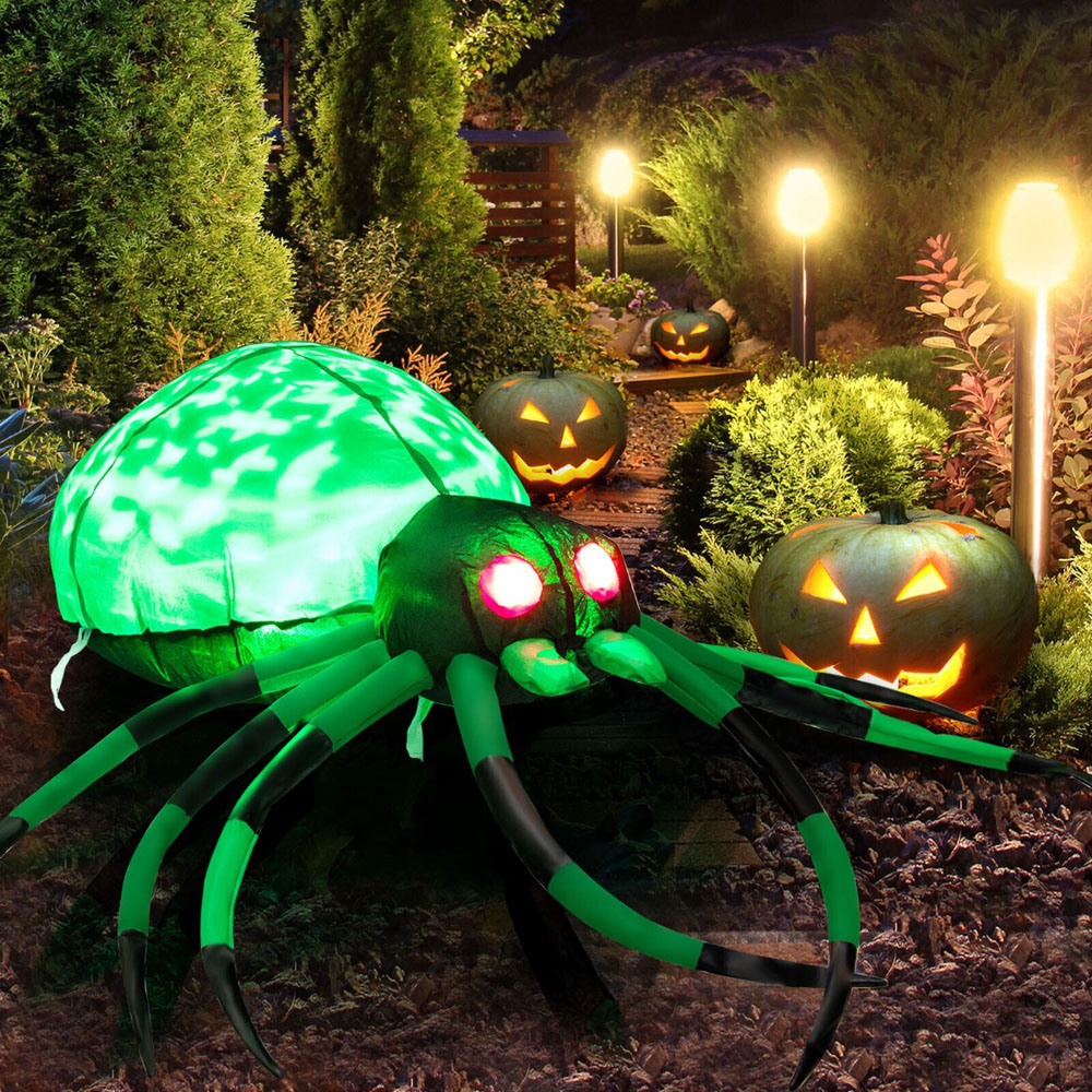 Costway Spider and Cobweb Inflatable Halloween Decoration Image 3
