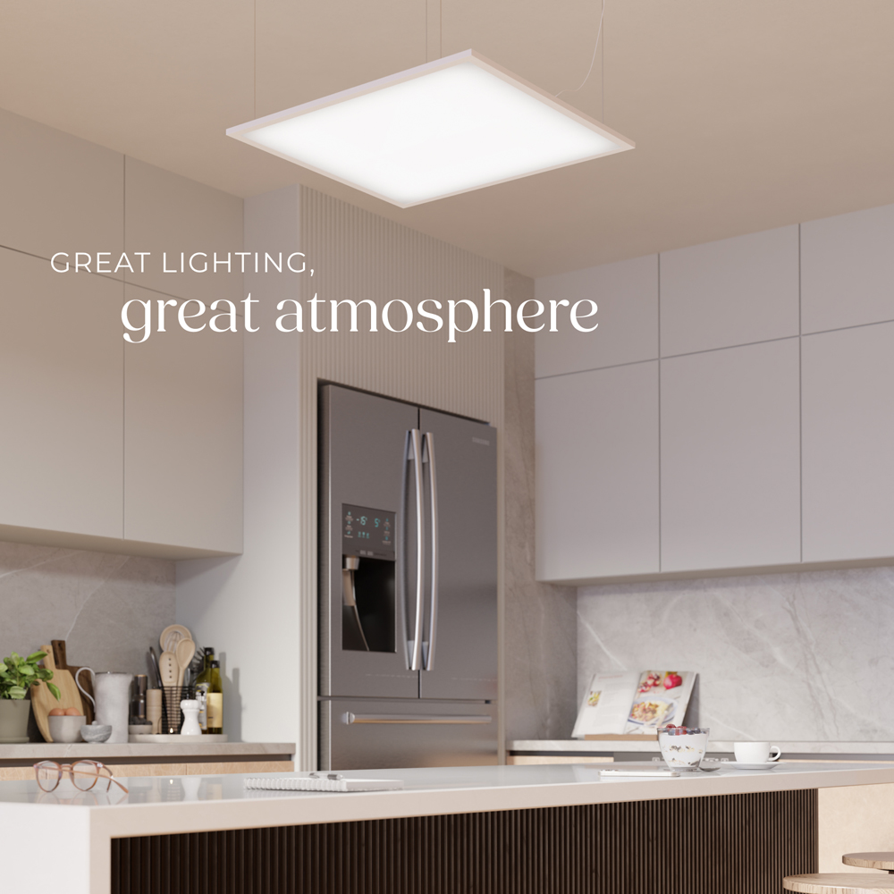 tectake Lucerna 36W 3000K Ultra Slim Warm White LED Panel Light 62 x 62cm Image 7