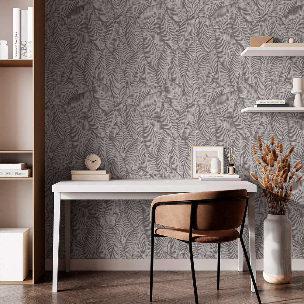 Muriva Denver Leaf Chestnut Wallpaper Image 3