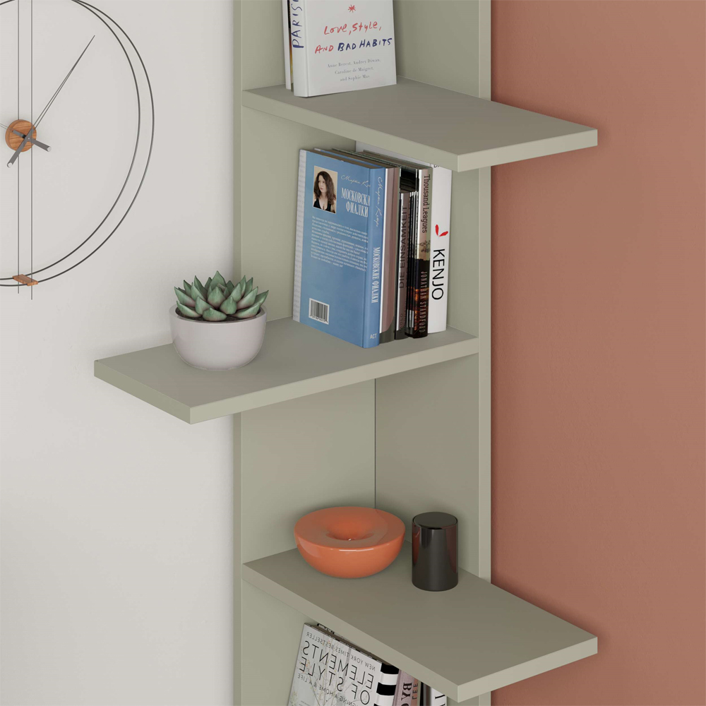 Decortie Saso Ash Green 5 Tier Medium Corner Display Unit Image 3