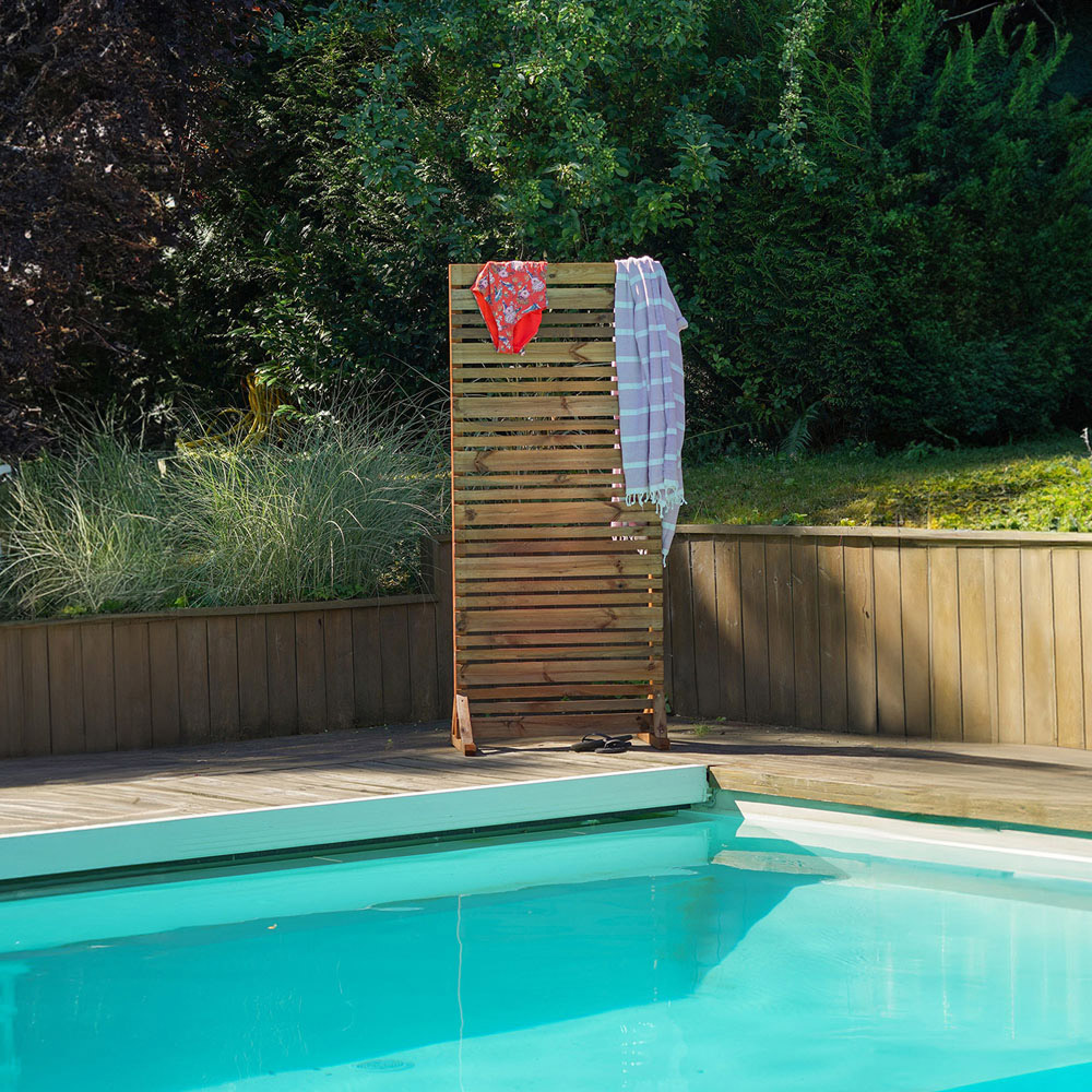 Cerland Lign Z Outdoor Wooden Privacy Screen 184 x 80cm Image 5