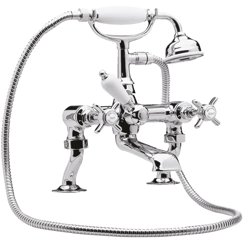 nuie Luxury 3/4 Cranked Bath Shower Mixer Image 1