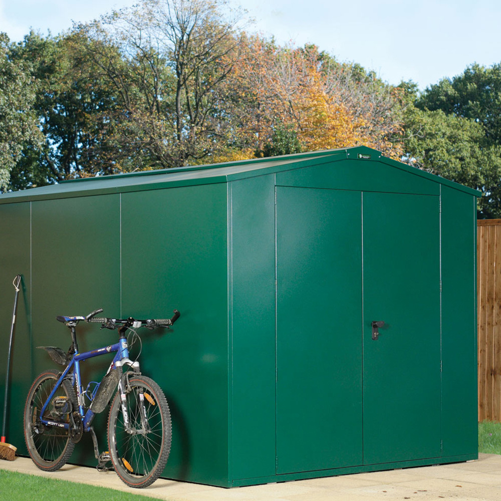 Asgard Gladiator 7 x 11ft Double Door Grey High Security Apex Garden Shed Image 9