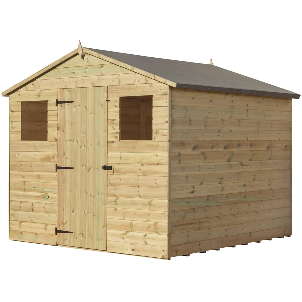 Empire Sheds 10000 8 x 8 Tongue and Groove Wooden Apex Garden Shed Image 1