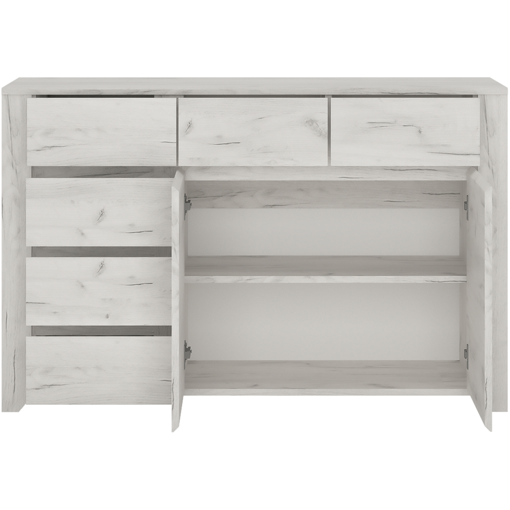 Florence Angel 2 Door 6 Drawer Wide Chest of Drawers Image 4