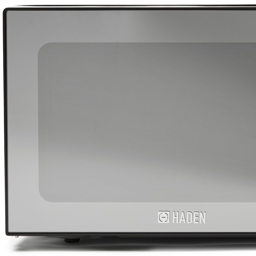 Haden 800W Black Microwave with Mirror Door Image 3