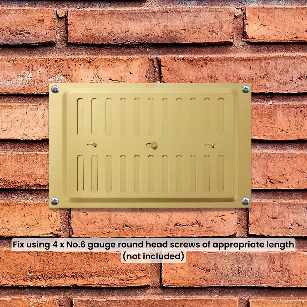 Select Gold Adjustable Air Vent 9 x 6 inch Image 2