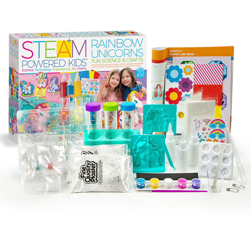 4M Steam Powered Kids Rainbow Unicorns Playset Image 4