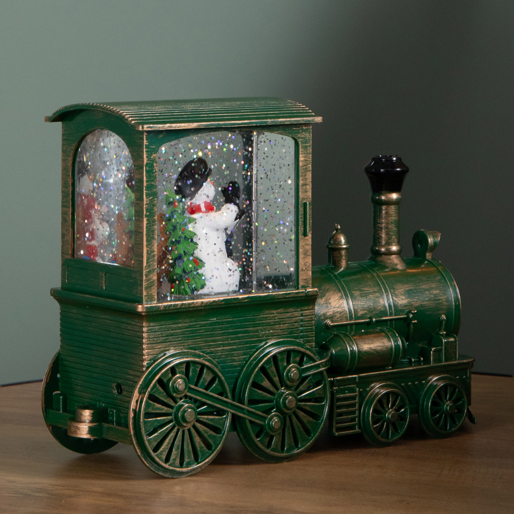 Samuel Alexander Snow Swirl Frosty All Aboard Christmas Decoration 17cm Image 3